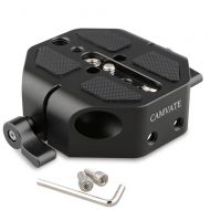 [아마존베스트]CAMVATE Camera 15mm Rod Type Universal Baseplate Compatible for C100/300/500(Black)
