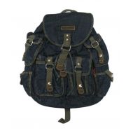 AM Landen Large Denim Backpack School Bag Travel Bag Avail. 2 Colors