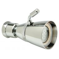 Zurn Z7000-S6 Temp-Gard Small Brass Shower Head with Brass Ball Joint Connector, Spray Adjustment, Chrome Finish, 2.5 gpm Flow Rate