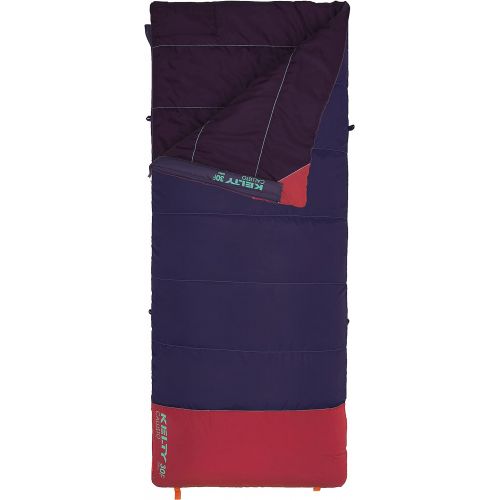  Kelty Callisto Kids 30 Degree Synthetic Insulated Sleeping Bag, Soft Shell, Stuff Sack Included for Boys and Girls