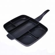 CHYIR Non-Stick Divided Grill Frying Pot Meal Skillet