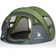HUI LINGYANG 4 Person Easy Pop Up Tent-Automatic Setup - Instant Family Tents for Camping,Hiking & Traveling,Green
