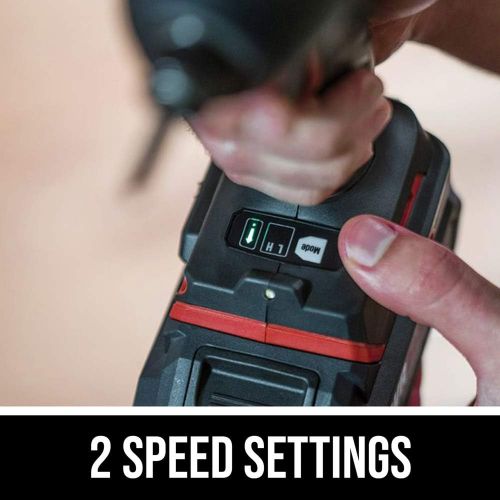  SKIL 2-Tool Kit: PWRCore 20 Brushless 20V Cordless Drill Driver and 1/4 Inch Hex Impact Driver Includes 2.0Ah Lithium Battery and PWRJump Charger - CB743701