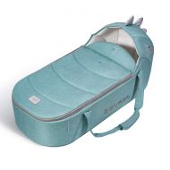 SUNVENO Baby Carrycot Bassinet Bed Lounger Travel Portable Newborn Infant Sleeper Bag Nest Soft Sleeping Bed for 0-12month, Green