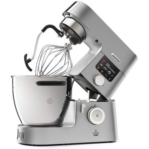  Kenwood Cooking Chef Gourmet KCC9060S - Food Processor with Cooking Function, Induction Hob from 20-180°C, 24 Preset Programmes, 6.7 Litre, Food processor, Silver