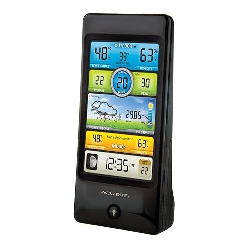  AcuRite Notos (3-in-1) 01604M Pro Color Digital Weather Station with Wind Speed, Temperature and Humidity