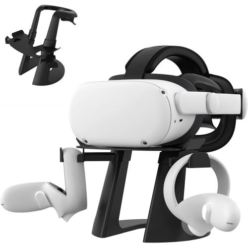  [아마존베스트]KIWI design VR Stand, Headset Display Holder and Controller Holder Mount Station for Oculus Quest/Quest 2/Rift/Rift S/GO/HTC Vive/Vive Pro/Valve Index VR Headset and Touch Controll