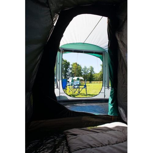 콜맨 Coleman 콜맨 Tent Oak Canyon 4인용 가족 텐트 2개의 엑스트라 다크 슬리핑 캐빈이 포함된 4인용 캠핑 텐트 방수 쉬운설치