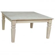 International Concepts OT-60SC Java Square Coffee Table Unfinished