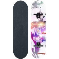 LDGGG Skateboards Complete Skateboard 31 Inches Beginner Skateboarding Adult Skateboard Cosmic Man 46