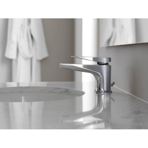  Moen S8001 Via Collection One-Handle Low Arc Bathroom Faucet, Chrome
