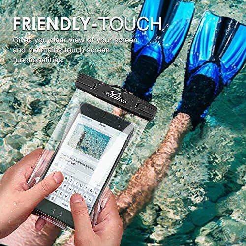  [아마존베스트]MoKo Waterproof Phone Pouch [2 Pack], Underwater Clear Phone Case Dry Bag with Lanyard Compatible with iPhone 11/11 Pro Max, X/Xs/Xr/Xs Max, 8/7/6 Plus, Galaxy S10/S9/S8 Plus, S10e
