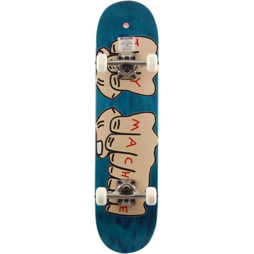  Toy Machine Skateboards Fists Woodgrain Mid Complete Skateboards - 7.37 x 29.875