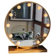 Makeup mirror LED Mirror Touch Switch Illuminated Mirror 3 Colors Desktop Mirror