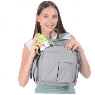 Visual kei Dining Chair Bag Multifunctional Diaper Bag 2018 New Stlye Waterproof Mother Handbag Nappy Backpack for Travel Mom Bags (Dark Gray)