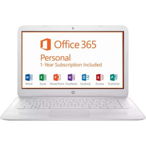 에이치피 2019 HP Stream 14” FHD Laptop Computer, Intel Celeron N3060 up to 2.48GHz, 4GB RAM, 64GB SSD, 802.11ac WiFi, Bluetooth, HDMI, 1-Year Office 365, Windows 10