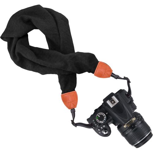  Wolven Soft Scarf Camera Neck Shoulder Strap Belt Compatible with All DSLR/SLR/Digital Camera (DC) / Instant Camera Etc, Red