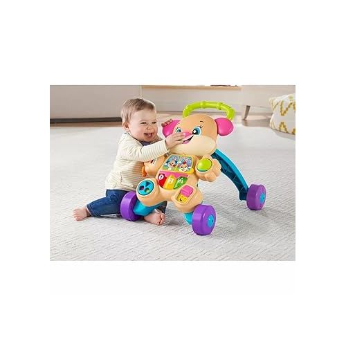피셔프라이스 Fisher-Price Laugh & Learn Baby & Toddler Toy Smart Stages Learn With Sis Walker, Educational Music Lights And Activities