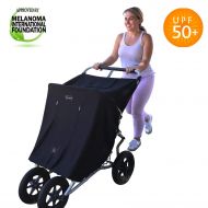 SnoozeShade Double Stroller Cover & Sun Shade | Award-Winning Blackout Blind and Baby Sleep Aid | Stops...