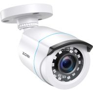 [아마존베스트]ZOSI 2.0MP FHD 1080p Security Camera Outdoor/Indoor (Hybrid 4-in-1 HD-CVI/TVI/AHD/960H Analog CVBS),24PCS LEDs,80ft Night Vision,Weatherproof Surveillance CCTV Bullet Camera