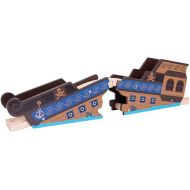 Bigjigs Rail, Wooden Shipwreck Bridge, Wooden Toys, Bigjigs Train Accessories, Pirate Toys, Pirate Ship, Train Toys, Wooden Train Sets, Wooden Toys for 3 4 5 Year Olds