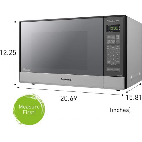 파나소닉 [아마존베스트]Panasonic Microwave Oven NN-SN686S Stainless Steel Countertop/Built-In with Inverter Technology and Genius Sensor, 1.2 Cubic Foot, 1200W