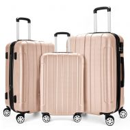 FOCHIER F Fochier 3 Piece Expandable Spinner Luggage Set Lightweight Suitcase