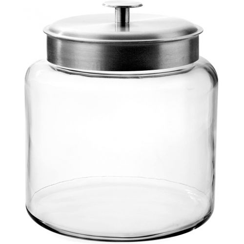  Anchor Hocking Montana Jar with Brushed Metal Lid, 1.5 Gallon