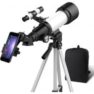 OYS Telescope, Telescopes for Adults, 70mm Aperture 400mm AZ Mount, Telescope for Kids Beginners, Fully Multi-Coated Optics, Astronomy Refractor with Tripod, Phone Adapter, Backpac