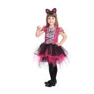 Girls Seasons Inc Sassy Cat Kitty Dress Headband Costume Size Med 8/10