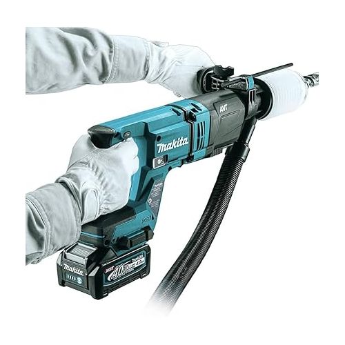  Makita GRH07M1 40V max XGT Brushless Lithium-Ion 1-1/8 in. Cordless AFT/AWS Capable Accepts SDS-PLUS Bits AVT D-Handle Rotary Hammer Kit (4 Ah)
