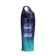 Tervis 1328966 NASA - I Need My Space Stainless Steel Insulated Tumbler with Navy with Gray Lid, 24oz Water Bottle, Silver