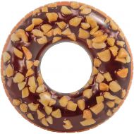 Intex 56262 Inflatable Swim Donut Ring Tube Float - Nutty Chocolate, 45 inch