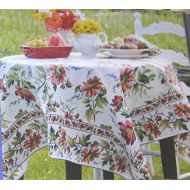 April Cornell Signature Print Floral Tablecloth Friendship 60 x 104 100% Cotton Multi Color