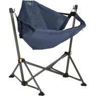 TIMBER RIDGE Portable Hammock Camping Chair, Padded Folding Swing Hammock Chair with Stand, Heavy Duty Hammock Camp Chair with Carry Bag for Outdoor Beach Fishing Trips Patio, Supports 300LBS, Blue