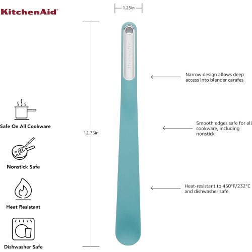 키친에이드 KitchenAid Classic Blender Spatula, 12-3/4 inches, Aqua Sky