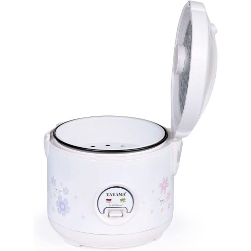  [아마존베스트]Tayama Automatic Rice Cooker & Food Steamer 10 Cup, White (TRC-10R)