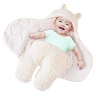 Tee-Mo Newborn Baby Receiving Blankets Plush Thicken Sleeping Wrap Swaddle Sack