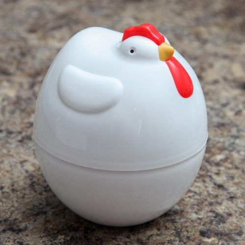  [아마존베스트]Home-X Microwave Chicken Design Egg Boiler