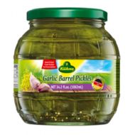 Kuhne Garlic Barrel Pickles, 34.2 Ounce (Pack of 6)