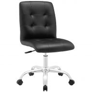 America Luxury - Chairs Modern Contemporary Office Chair, Black Faux Leather