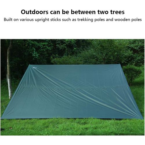 SHIJIANX Hammock Rain Fly Tent Tarp,Camping Tarp Rain Fly Tent with Support,Portable Lightweight Waterproof Windproof Snowproof Camping Shelter for Camping Outdoor Travel,Multiple