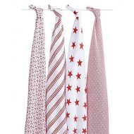 Aden + anais aden + anais Classic Muslin Swaddle Blanket 4 Pack - Product (RED) Special Edition