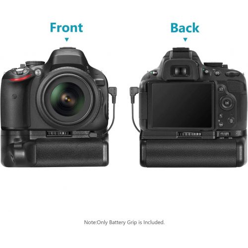 니워 Neewer Pro Battery Grip for Nikon D5100 5200 DSLR Camera Compatible with EN-EL14 Batteries