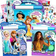 Classic Disney Disney Princess Magic Ink Coloring Book Super Set 3 Imagine Ink Books for Girls Kids Toddlers Featuring Disney Princess, Frozen, and Raya and The Last Dragon with Invisible Ink