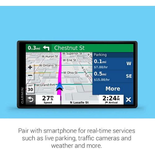  [아마존베스트]Amazon Renewed Garmin DriveSmart 55 & Traffic: GPS Navigator with a 5.5” Display, Hands-Free Calling, Included Traffic alerts and Information to enrich Road Trips (Renewed)