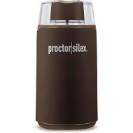 Proctor Silex Electric Coffee Grinder for Beans, Spices and More, Stainless Steel Blades, 12 Cups, Brown