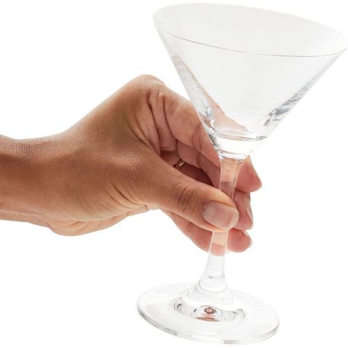  [아마존베스트]Juvale Martini Glasses - 6-Set Clear Classic 5-Ounce Cocktail Glasses, Inverted Cone Shaped Stemware, Bar Accessories, Ideal Gifts for Housewarming, Wedding, Birthday Celebrations