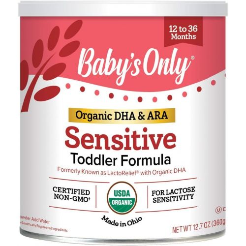  Babys Only Organic Babys Only LactoRelief with DHA & ARA Toddler Formula - Non GMO, USDA Organic, Clean Label Project Verified, 12.7 oz (Pack of 6)