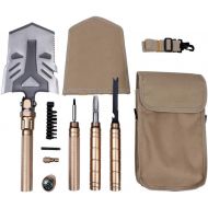 ZBW Multitool Portable Folding Military Shovel, Compact Emergency Kit, Entrenching Tool